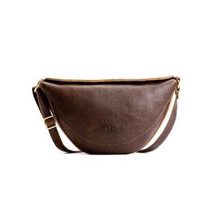 Portland Leather 'Almost Perfect' Koala Sling Bag Medium Coldbrew
